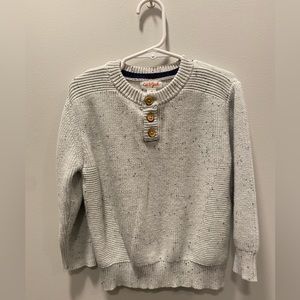 1/4 button toddlers dress sweater